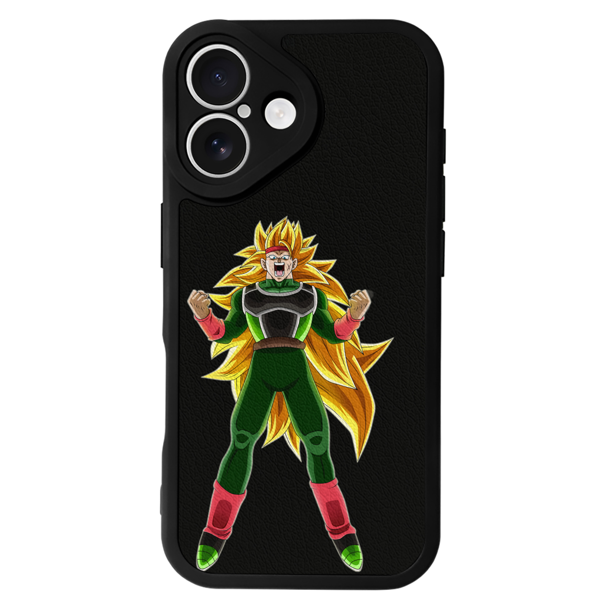 （画像用） ドラゴンボール ブロリー DRAGON BALL Broli 【iPhone 16シリーズ対応】シリコンスマホケース（レザー調） 材質：シリコン